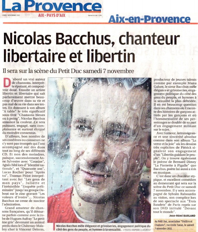 Chanteur libertaire et libertin