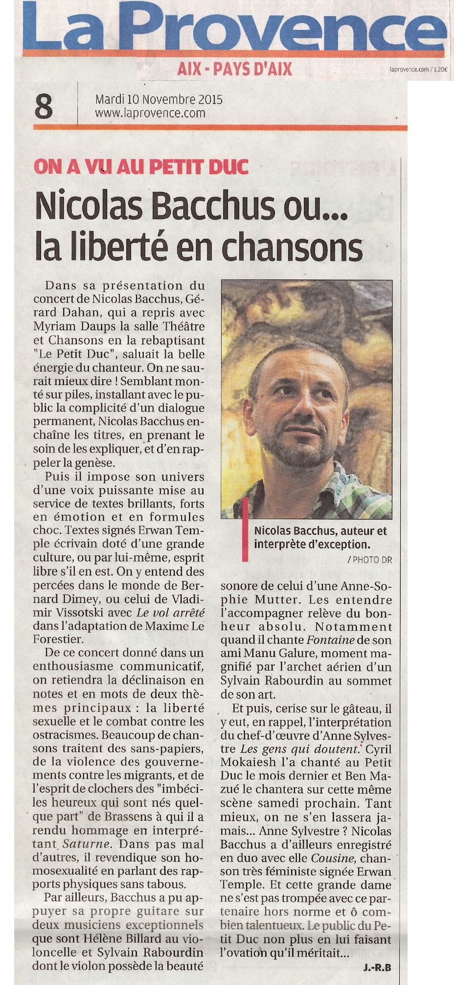 La provence 10 nov