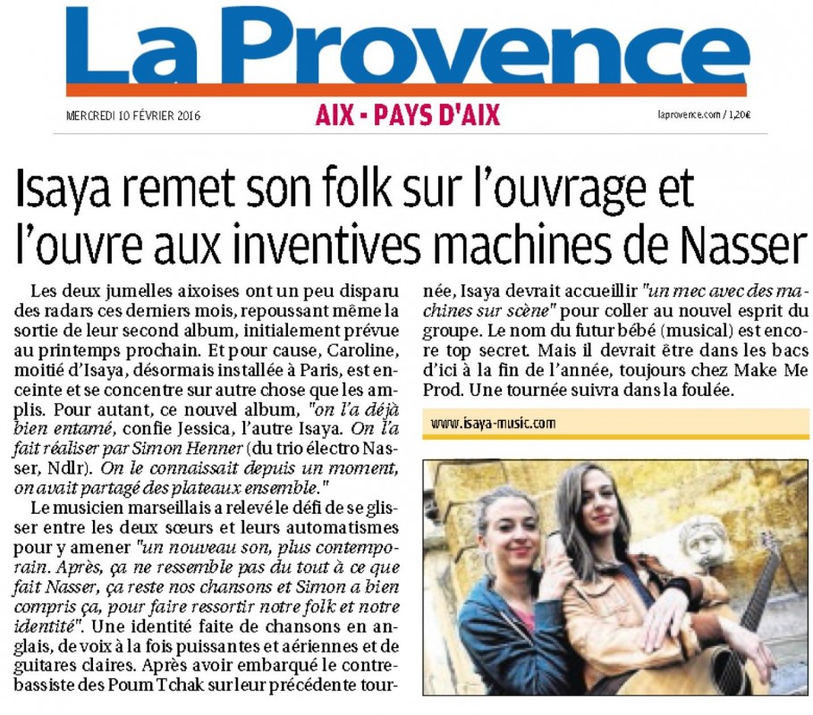 La Provence Isaya fev