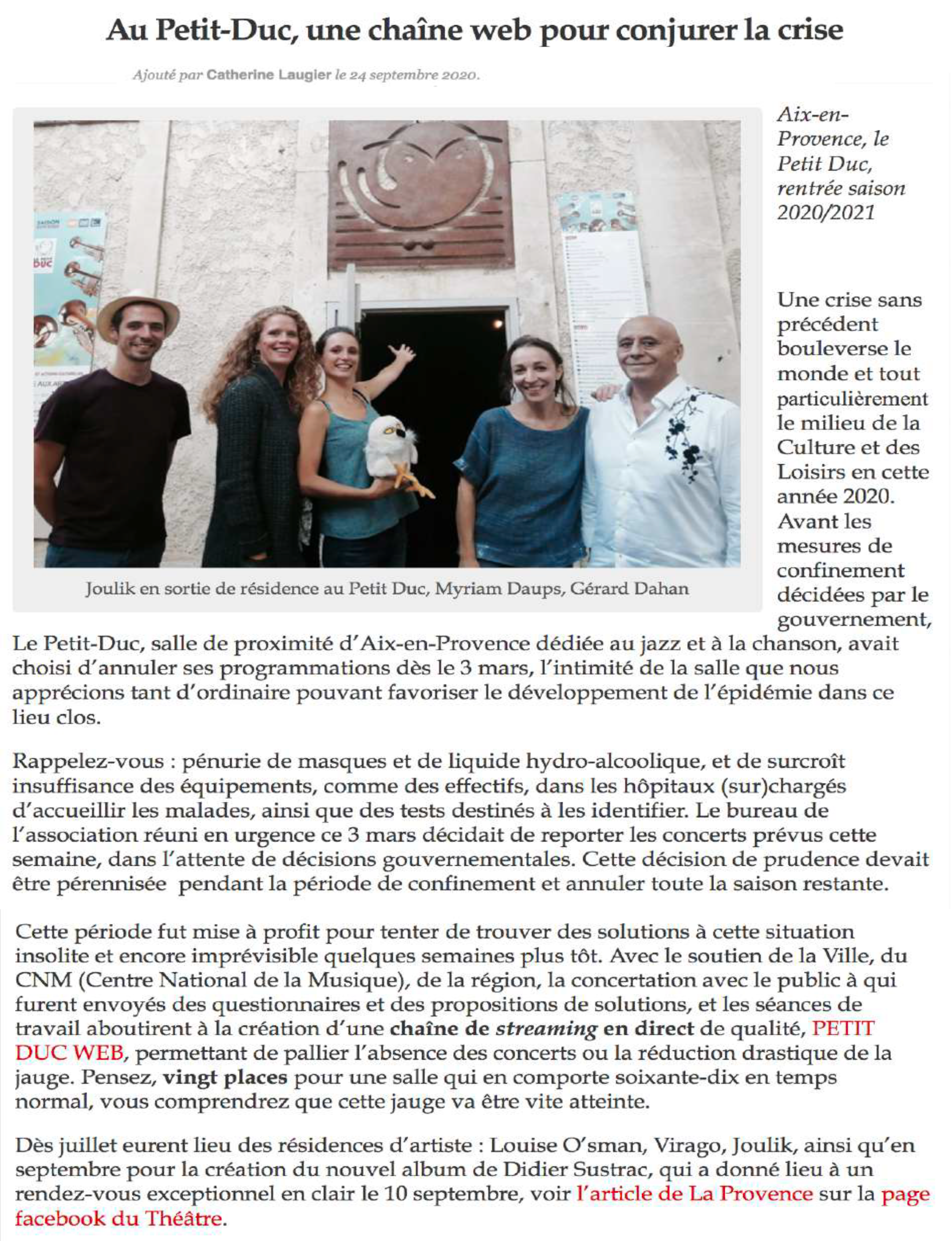 Nos enchanteurs - Chaîne web 1