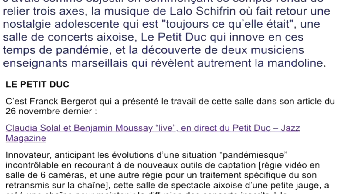 Jazzmag - Lalo Shifrin